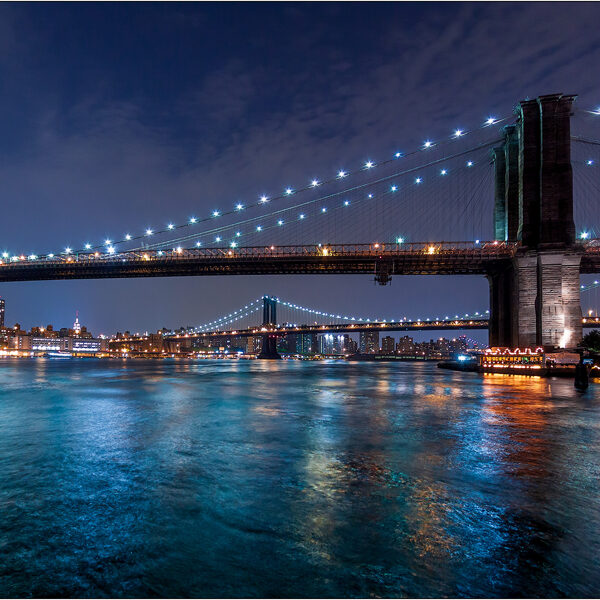 New York: il Brooklyn Bridge ed il Manhattan Bridge - © Massimo Vespignani