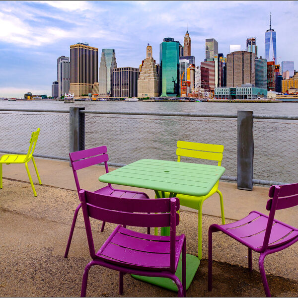 New York: scorcio di Lower Manhattan dal Brooklyn Bridge Park - © Massimo Vespignani