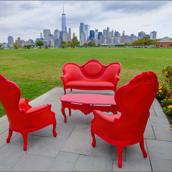  Jersey City (New Jersey): allestimento per un evento nuziale - © Massimo Vespignani