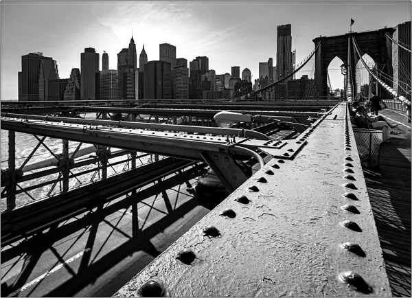 New York: veduta di Lower Manhattan dal Brooklyn Bridge - © Massimo Vespignani