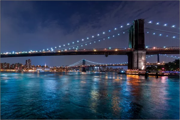 New York: il Brooklyn Bridge ed il Manhattan Bridge - © Massimo Vespignani